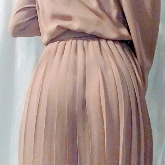 VTG Ladies Day dress! Mauve/Lace - Picture 4 of 7